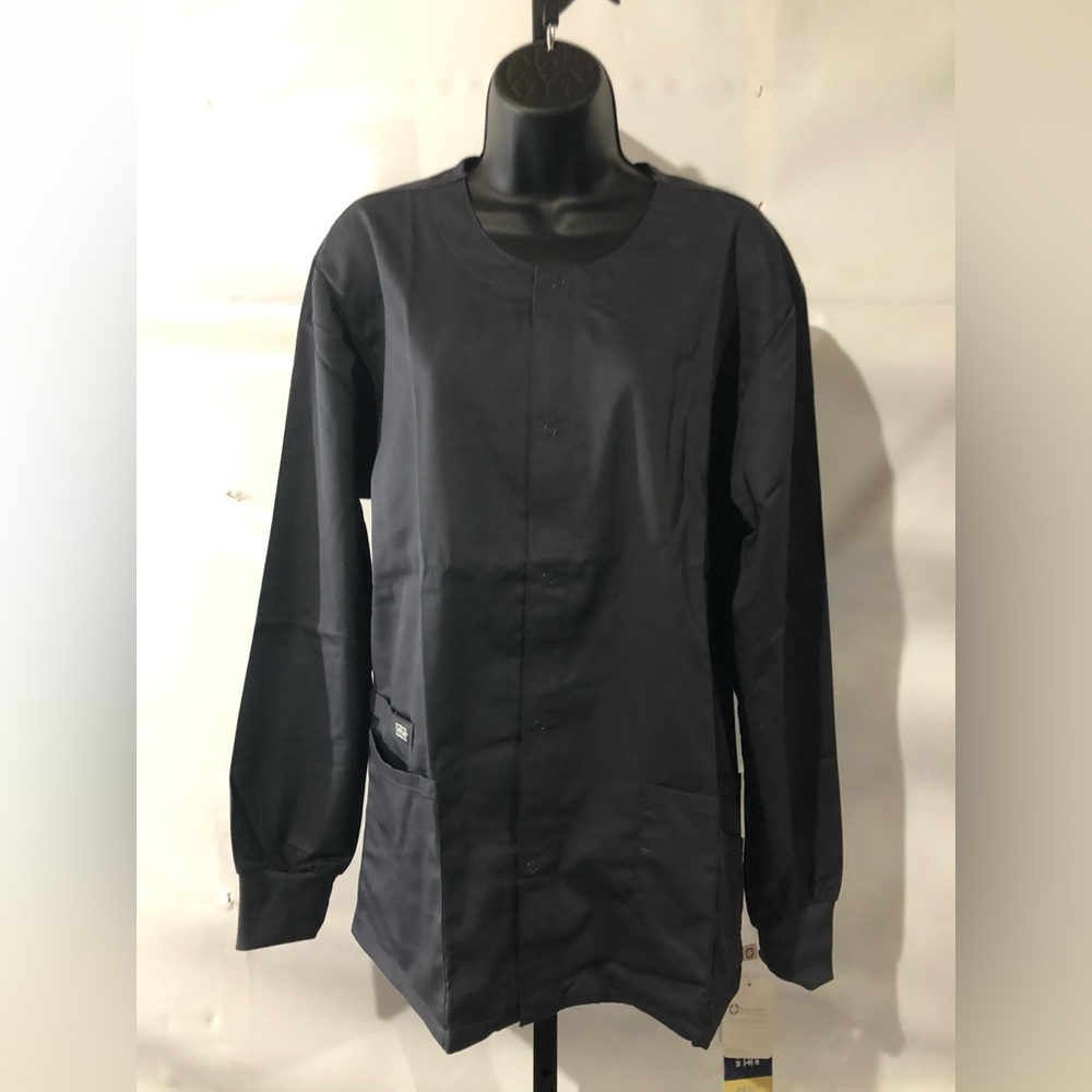 Cherokee Workwear WW Flex Snap Front Warm Up Scrub Jacket Size Small